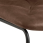 Preview: Freischwinger Stuhl RIKA Stahl matt schwarz, VE4
