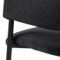 Preview: Armlehnstuhl PRATO mit Stoff Dublin schwarz, VE4