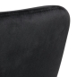 Preview: Armlehnstuhl PRATO mit Stoff Dublin schwarz, VE4