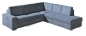 Preview: ROVALLO® Eck-Schlafsofa NOBILIS mit Spitzecke und Anbauelement
