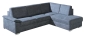 Preview: ROVALLO® Eck-Schlafsofa NOBILIS mit Spitzecke und Anbauelement