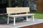 Preview: STERN® Bank SAM Aluminium mit Teak Sitz- und Rückenfläche