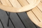 Preview: STERN® Beistelltisch FRIDA Aluminium Teak, Ø55 oder Ø65cm