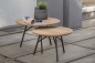 Preview: STERN® Beistelltisch FRIDA Aluminium Teak, Ø55 oder Ø65cm