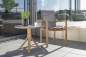 Preview: STERN® Dining Sessel LEAH Teak mit Kordel oder Textilen