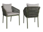 Preview: STERN® Dining Stapelsessel JELLA - oliv mit Kissen in 6 Farben