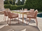 Preview: STERN® Dining Stapelsessel JELLA - Terra mit Kissen in 6 Farben