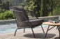Preview: STERN® Lounge Sessel ODEA in Kordel-Optik mit Kissen