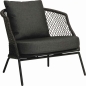 Preview: STERN® Lounge Sessel ODEA in Kordel-Optik mit Kissen