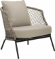 Preview: STERN® Lounge Sessel ODEA in Kordel-Optik mit Kissen