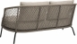 Preview: STERN® Lounge Sofa 2-Sitzer ODEA in Kordel-Optik mit Kissen