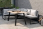 Preview: STERN® Lounge 2-Sitzer Bank TAMMO Aluminium schwarz matt