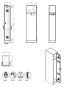 Preview: Garderobenschrank mit 1 Abteil 180x31x50cm grau, VE10
