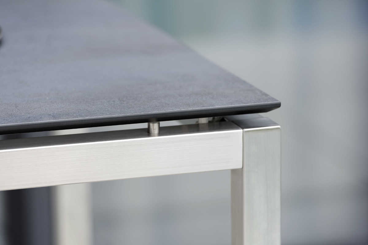 Preview: STERN® Stehtischgestell CLASSIC Edelstahl Vierkant 80x80cm