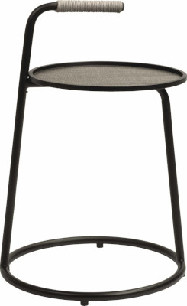 STERN® Beistelltisch EDI Aluminium mit Einlage Textilen