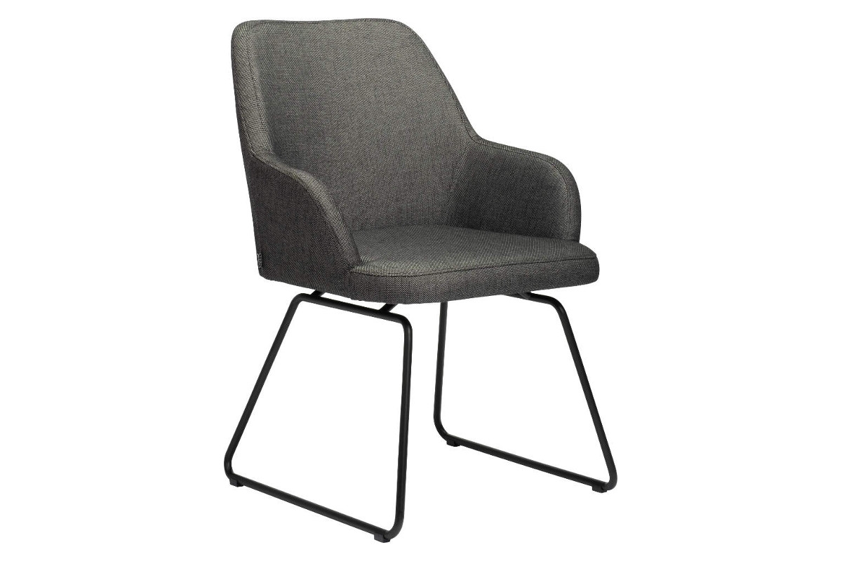 STERN® Kufensessel HECTOR Edelstahl schwarz