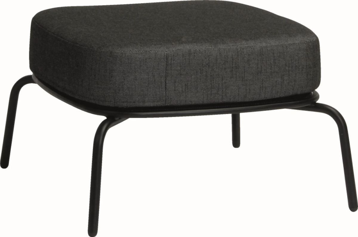 Preview: STERN® Lounge Hocker ODEA Aluminium mit Kissen