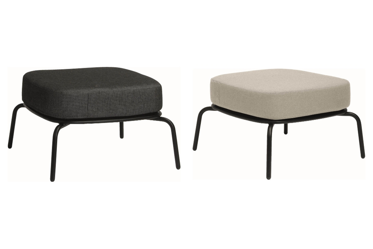 STERN® Lounge Hocker ODEA Aluminium mit Kissen