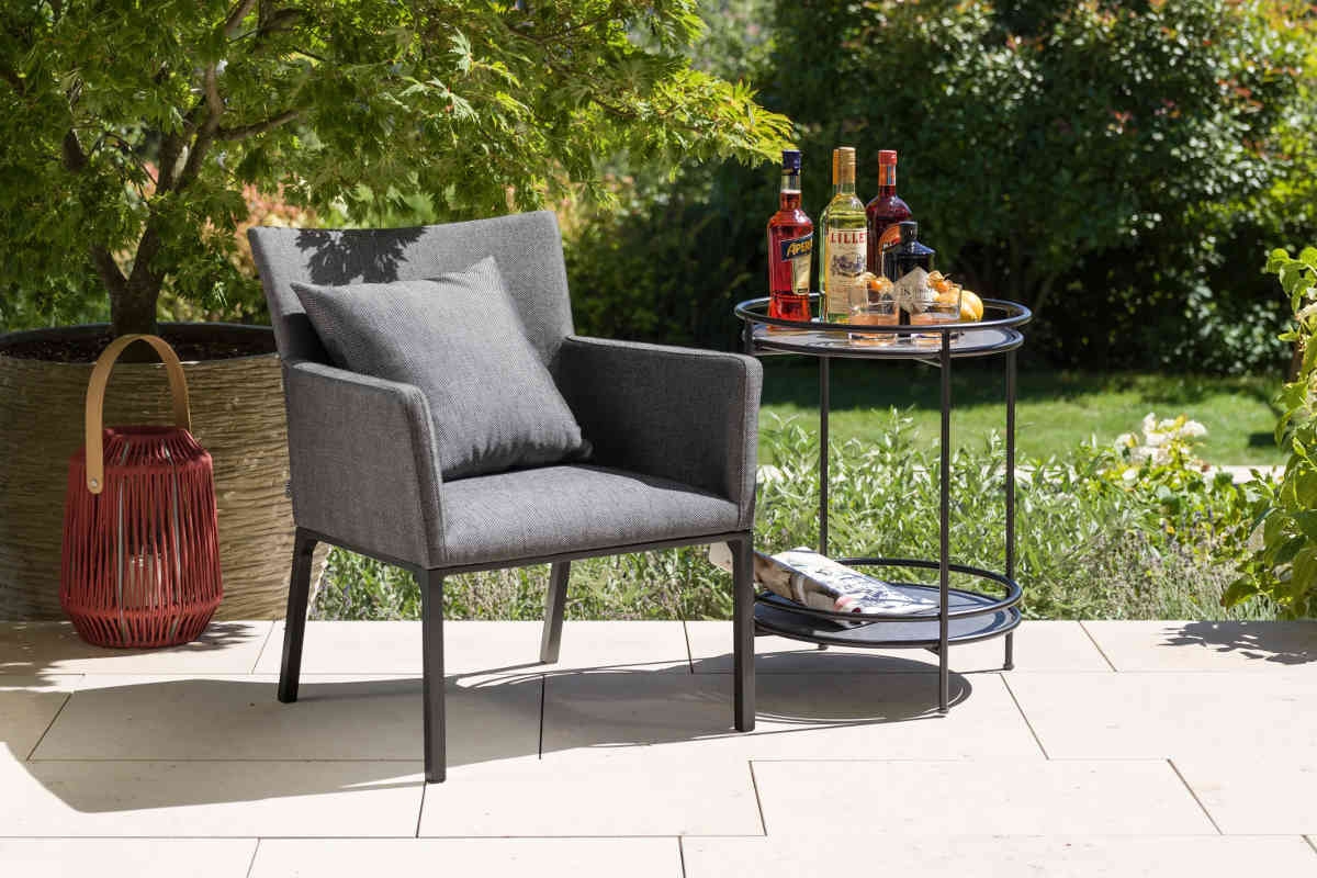 Preview: STERN® Beistelltisch CHARLES Aluminium Ø52cm
