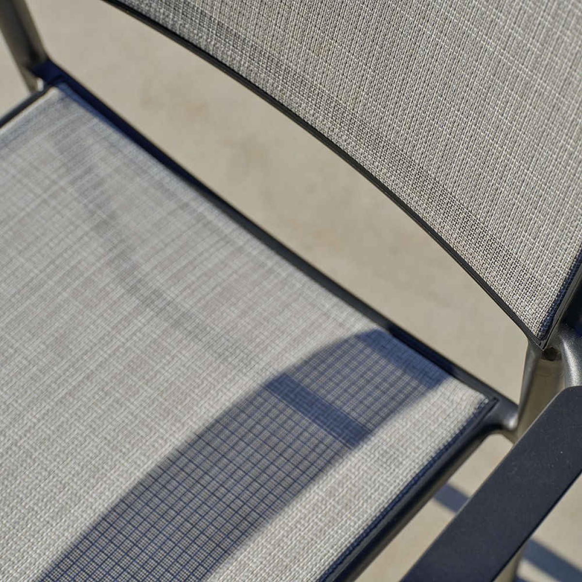 STERN® Stapelsessel JORIS Aluminium mit Textilenbezug