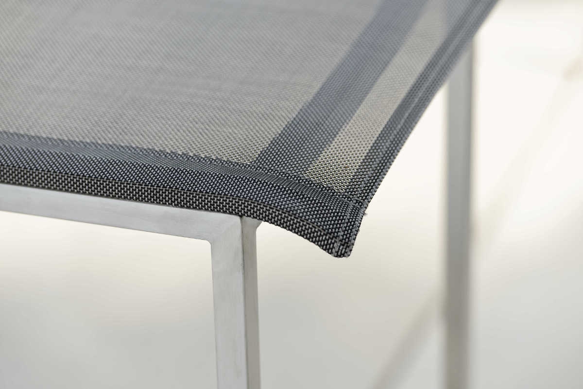 Preview: STERN® Outdoor Barhocker BARNY Edelstahl silber