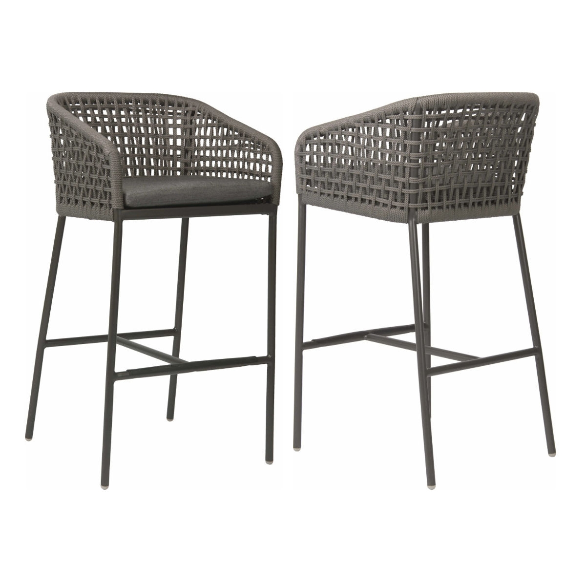 STERN® Outdoor Barsessel Greta Kordel-Optik mit Kissen