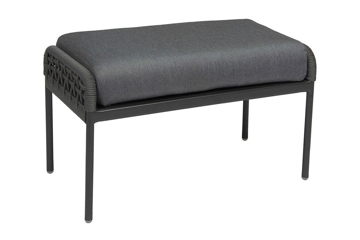 STERN® Hocker GRETA Kordel-Optik mit Kissen