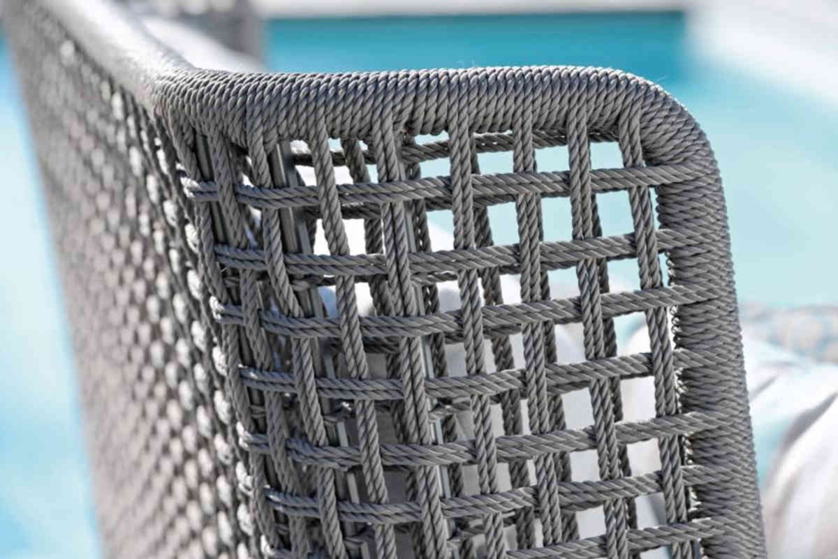 Preview: STERN® Lounge Sofa GRETA Kordel-Optik mit Kissen