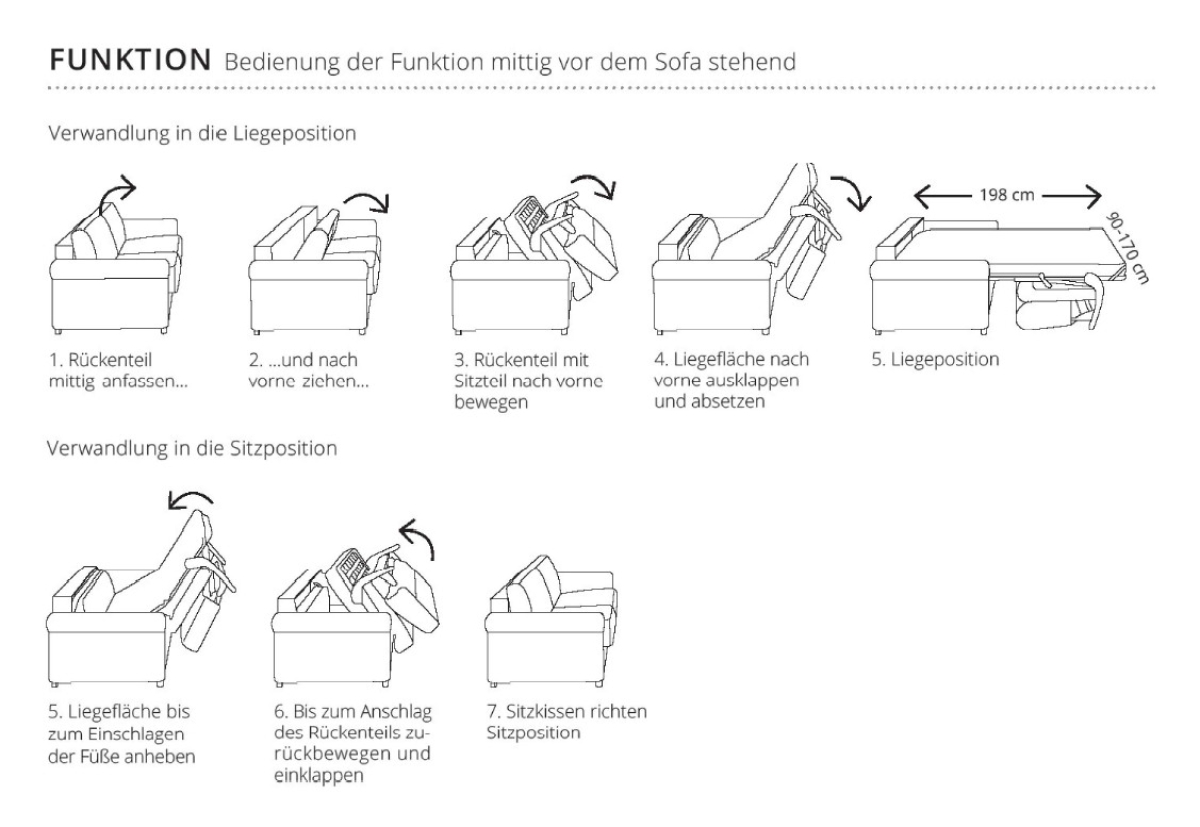 ROVALLO® Schlafsofa EVELYN
