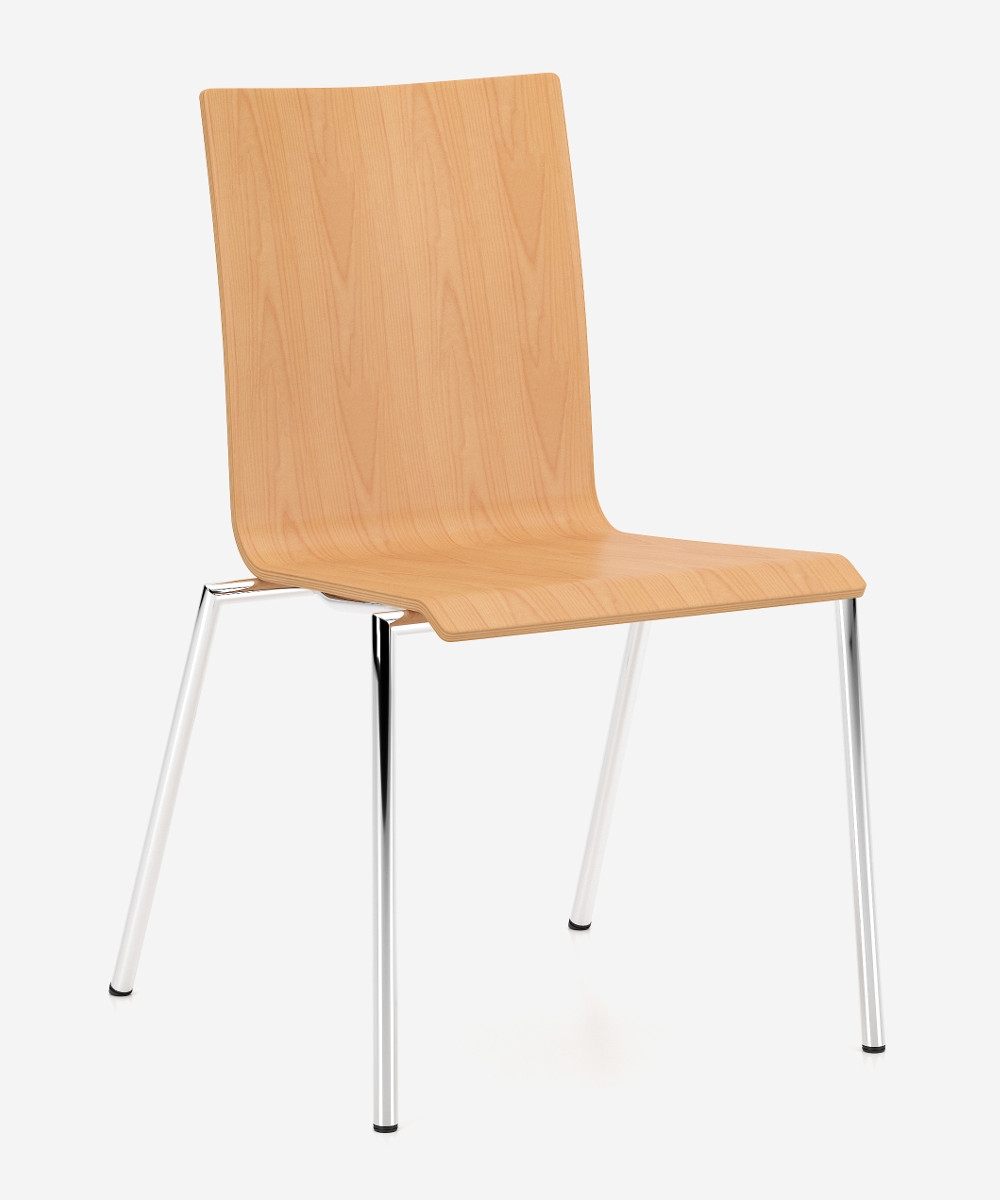 Tagungsstuhl CADEIRA mit Holzsitz