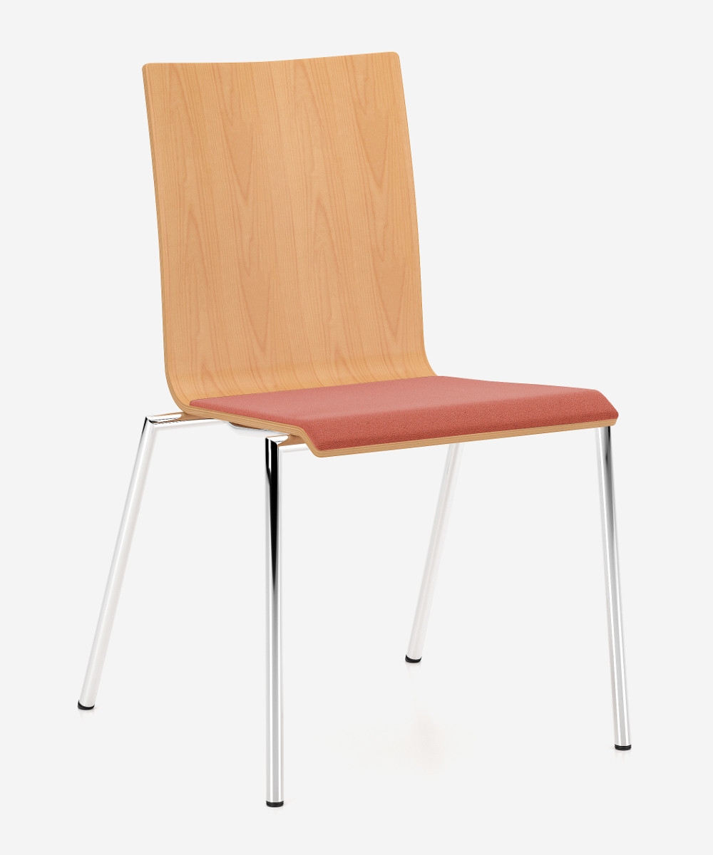 Tagungsstuhl CADEIRA mit Sitzpolster