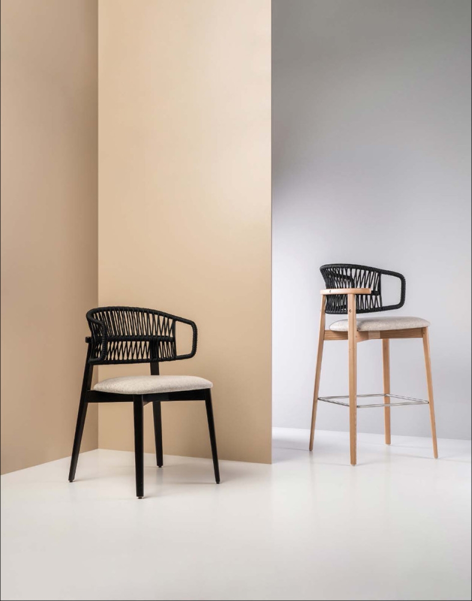 CASSALLO® Barhocker COFFEE CORD BAR Esche
