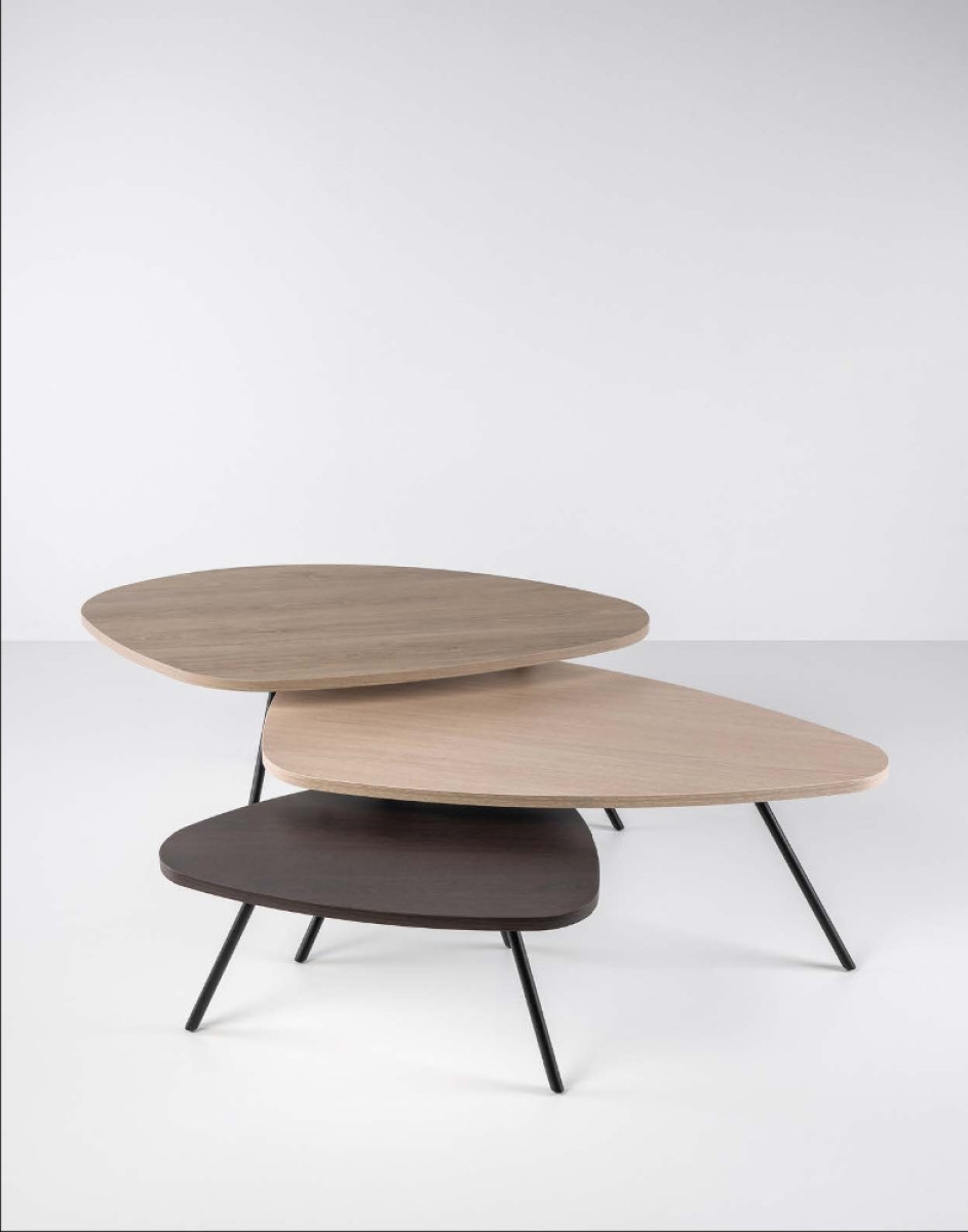 Preview: CASSALLO® Nierentisch BLADE H32 51x69cm