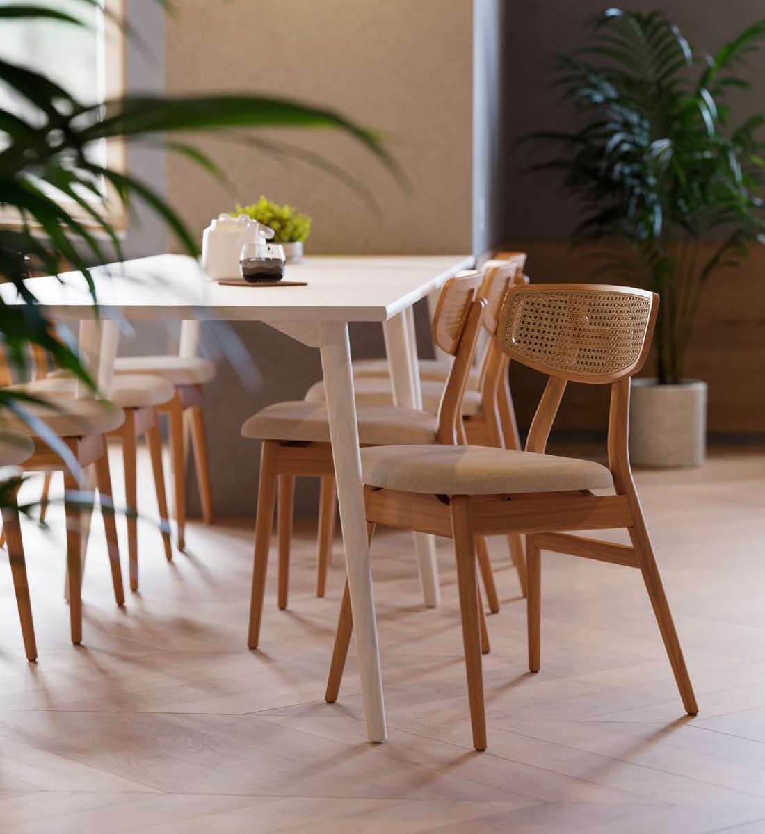 Preview: CASSALLO® Tisch GOMO DINING RECT 80x120-160cm