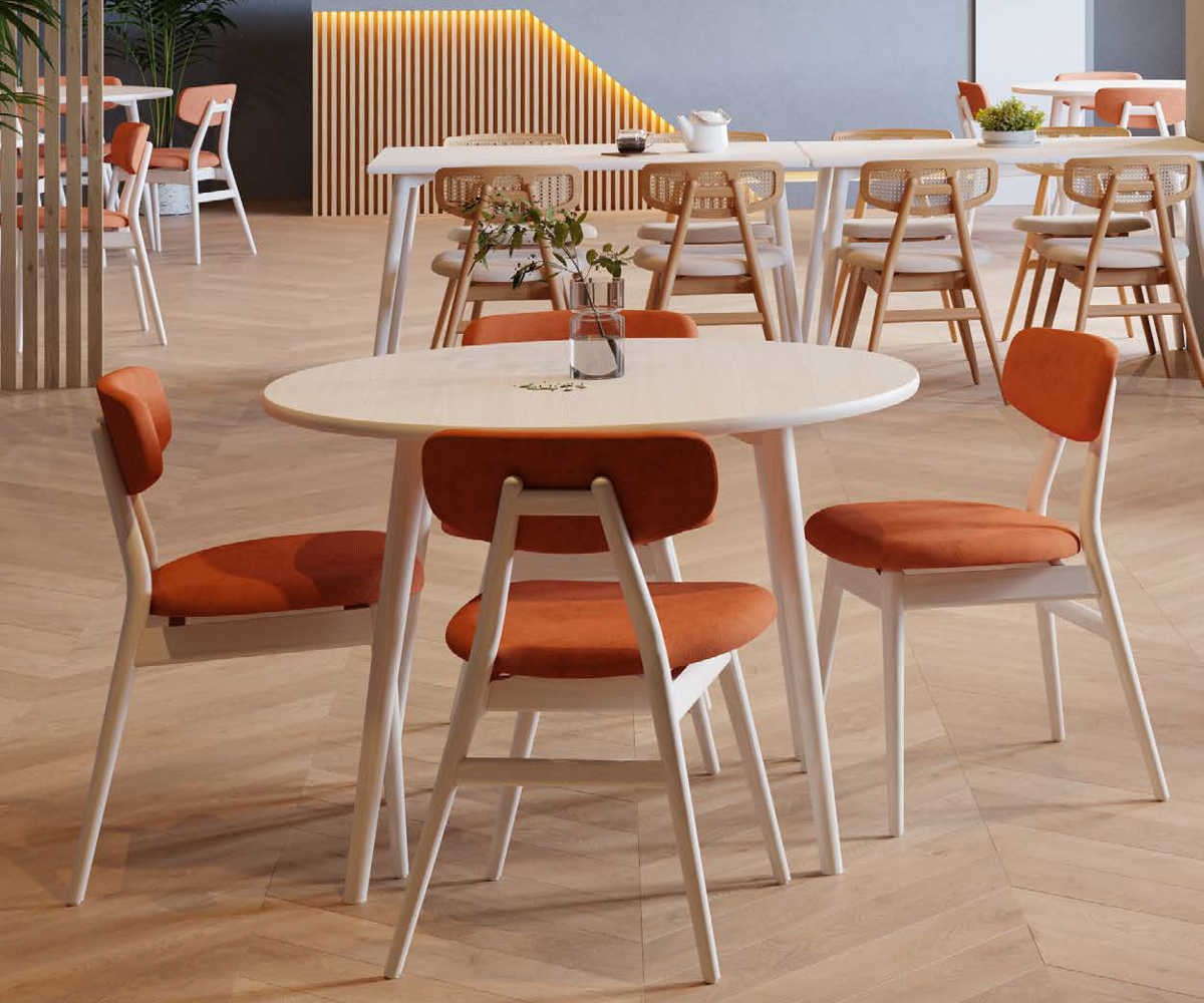 Preview: CASSALLO® Tisch GOMO DINING RED Ø80-Ø120cm