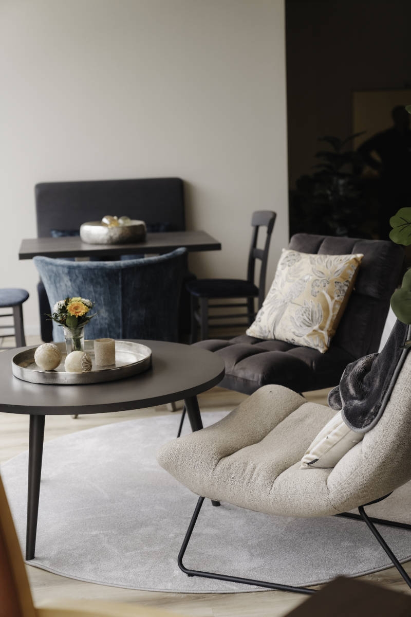 CASSALLO® Beistelltisch GOMO SIDE RED H55 Ø50-100cm