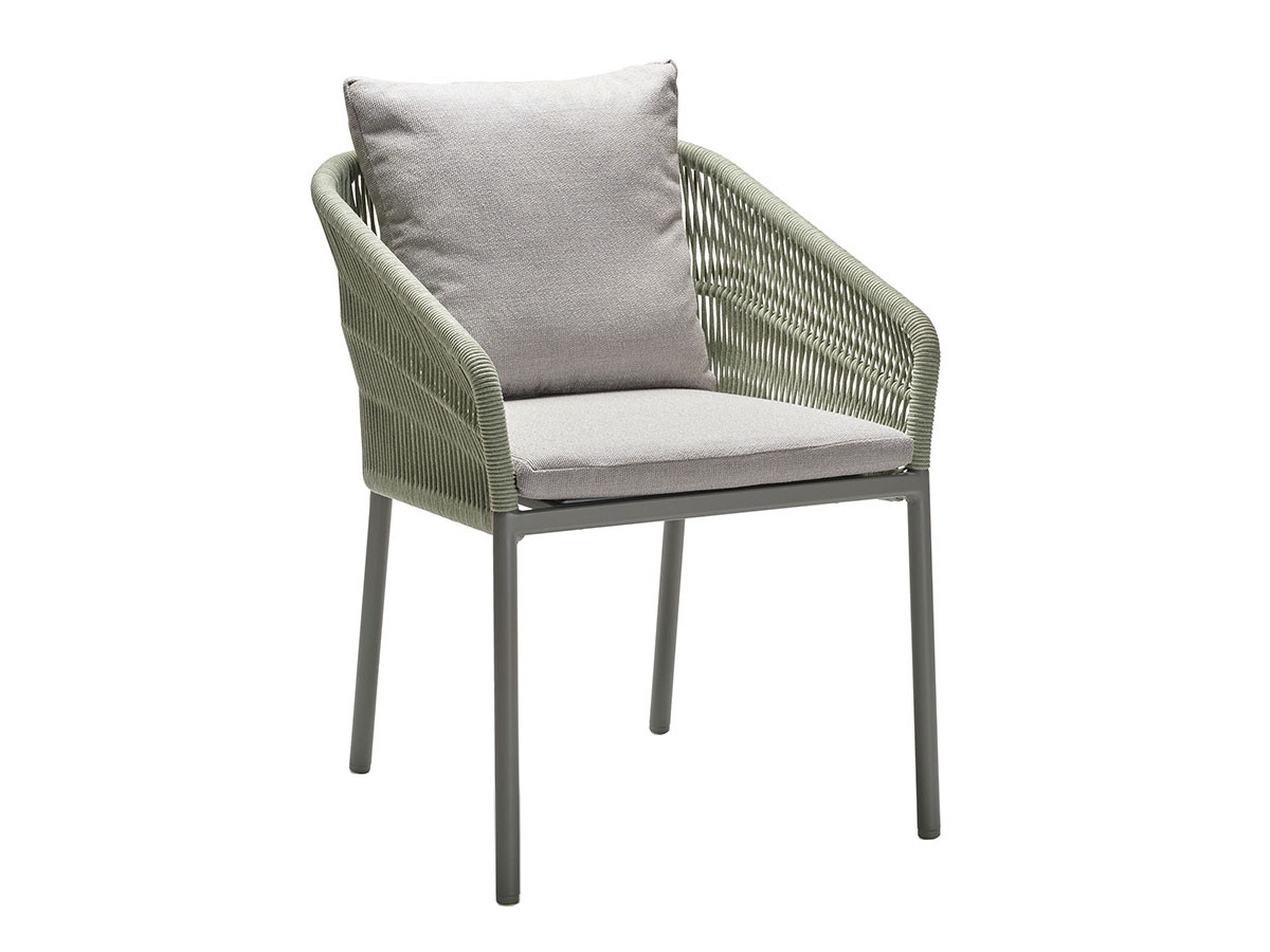 Preview: STERN® Dining Stapelsessel JELLA - Pistazie mit Kissen in 6 Farben