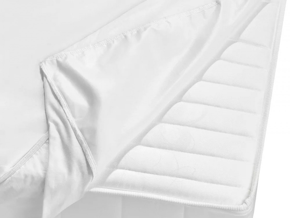 Preview: Jersey Hygiene Spannbetttuch 100% BW Unterseite PU beschichtet