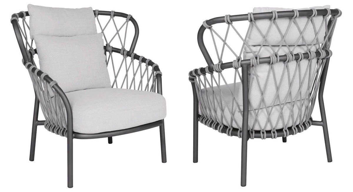 Preview: STERN® Pfauen Sessel KLEA mit Sitz- und Rückenkissen