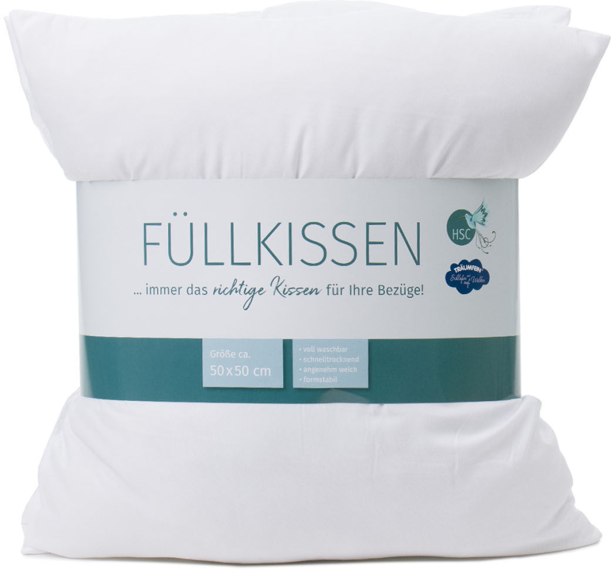 Preview: 2er-Set Mikrofaser Füllkissen 60x60 cm, VE6