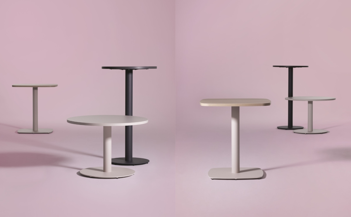 Restauranttisch MEETHINK 90x90cm abgerundet