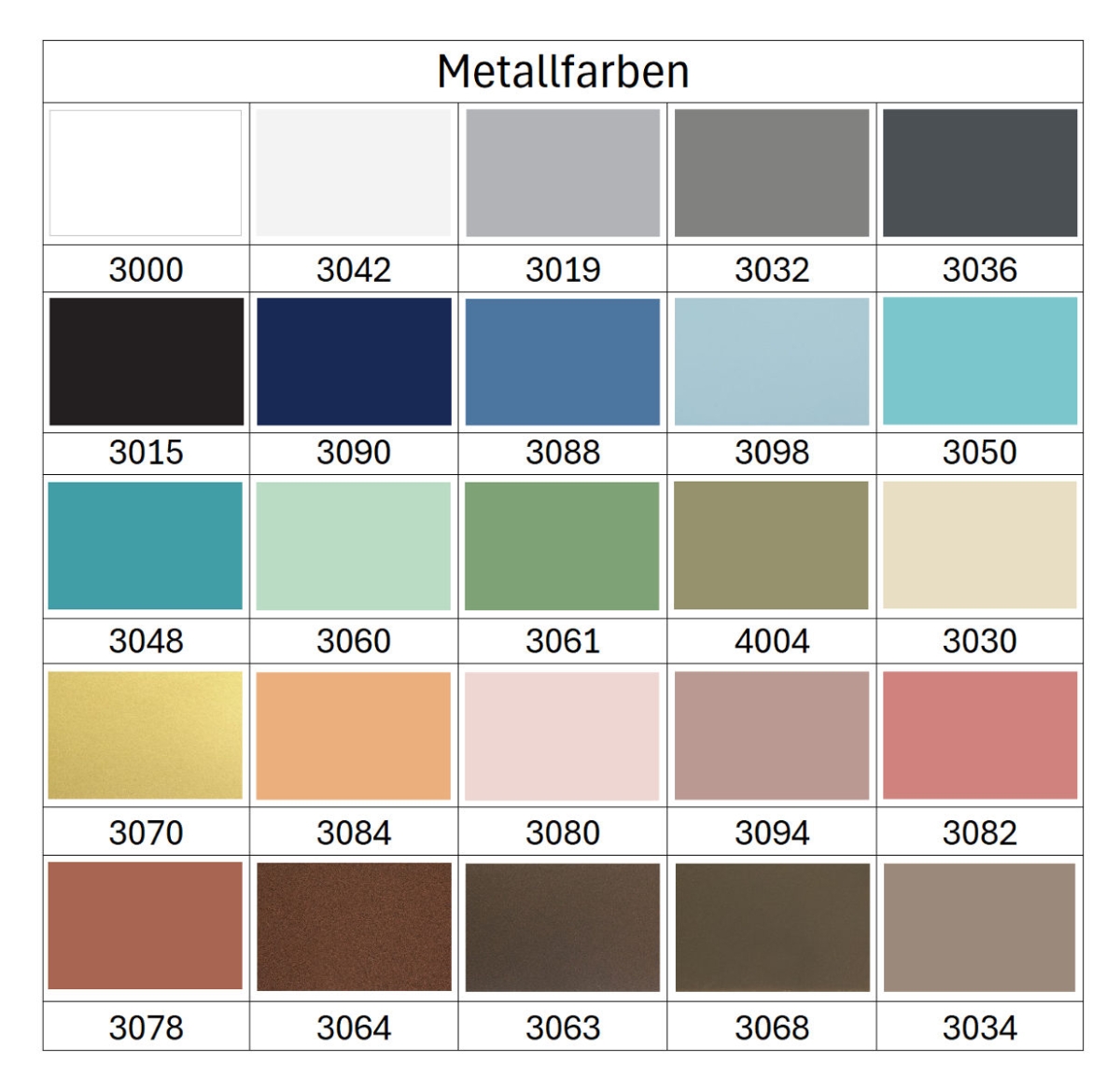 Metallfarben