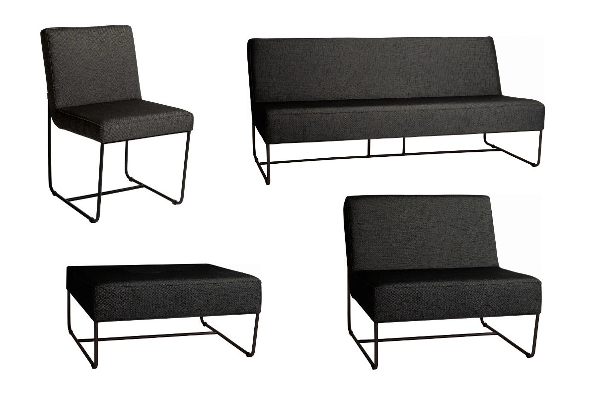 STERN® Loungeserie MIA Edelstahl schwarz matt