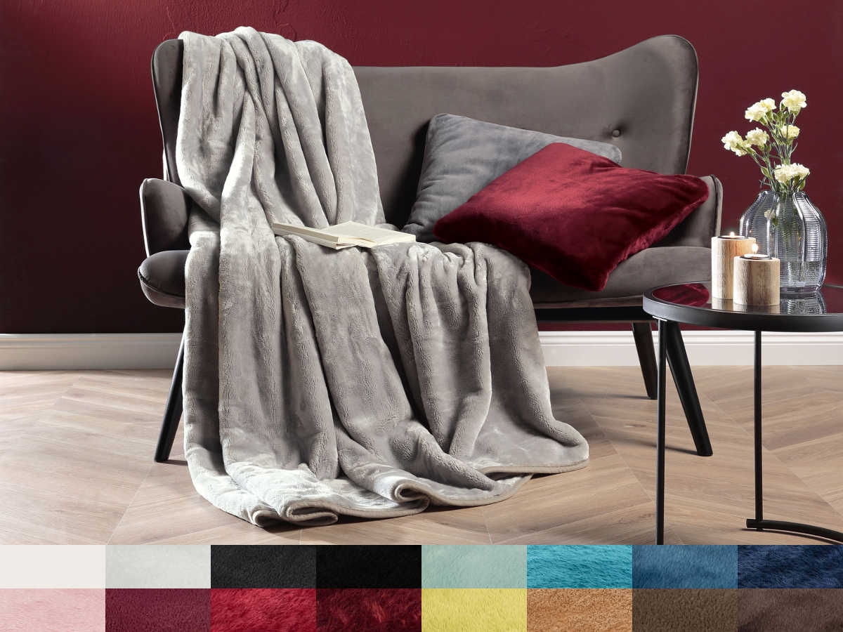 Mikroflauschdecke CASHMERE 130 x 170 cm VE5