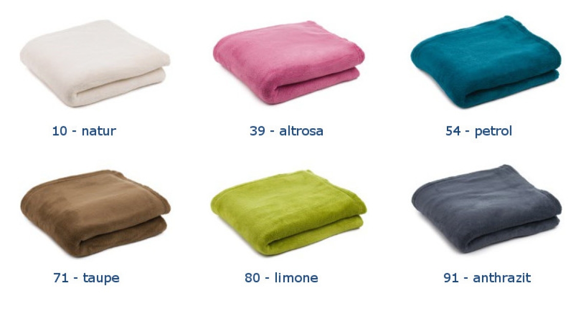 Preview: Mikroflauschdecke ASPEN 150x200cm 200g, VE12