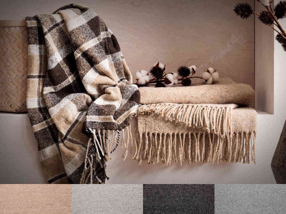 Plaid Wohndecke MARTINA uni 150x200cm, VE8