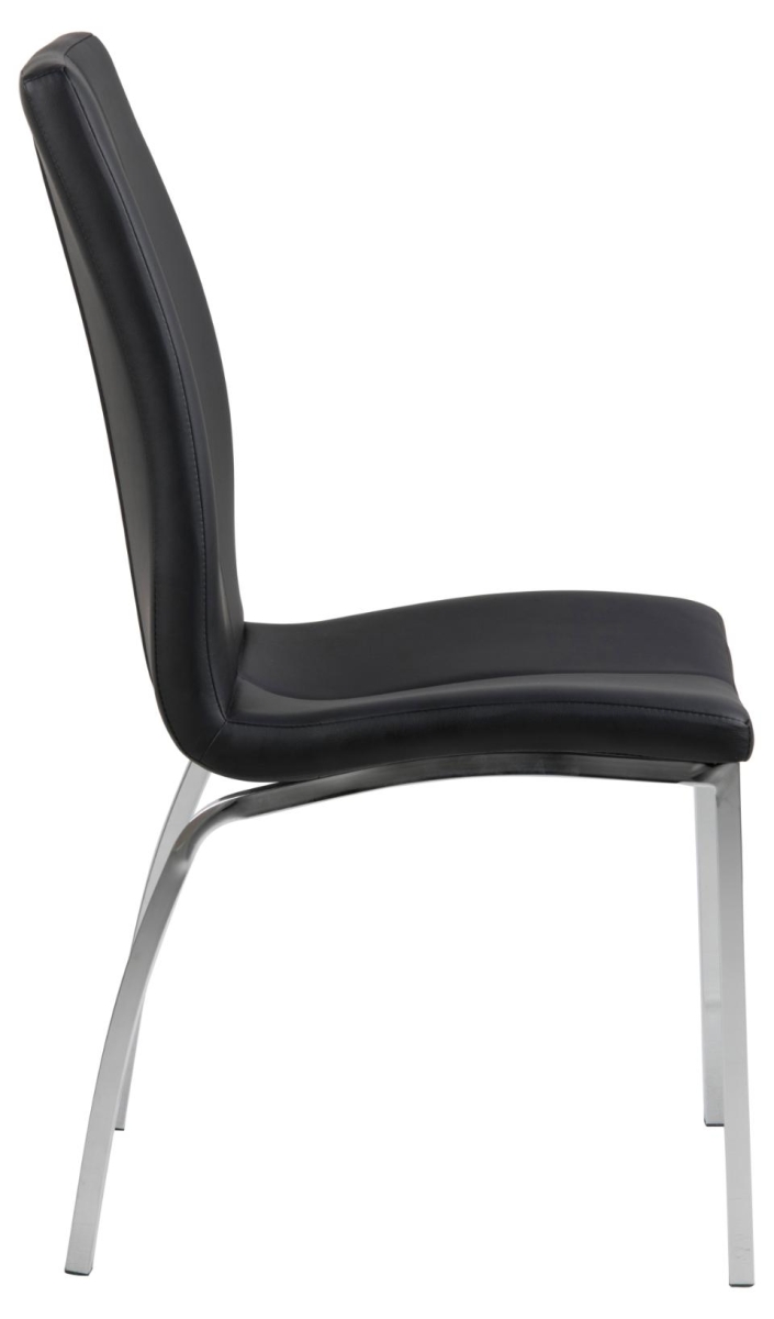 Preview: Kunstleder Stuhl ASTI chrom, VE4