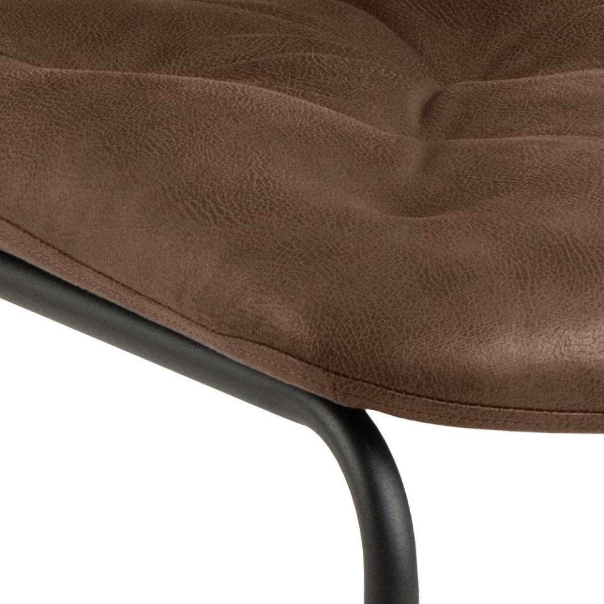 Preview: Freischwinger Stuhl RIKA Stahl matt schwarz, VE4