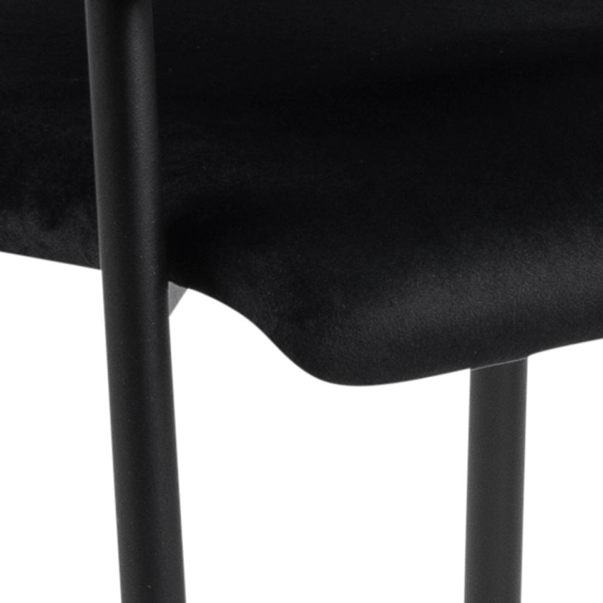 Armlehnstuhl PRATO mit Stoff Dublin schwarz, VE4