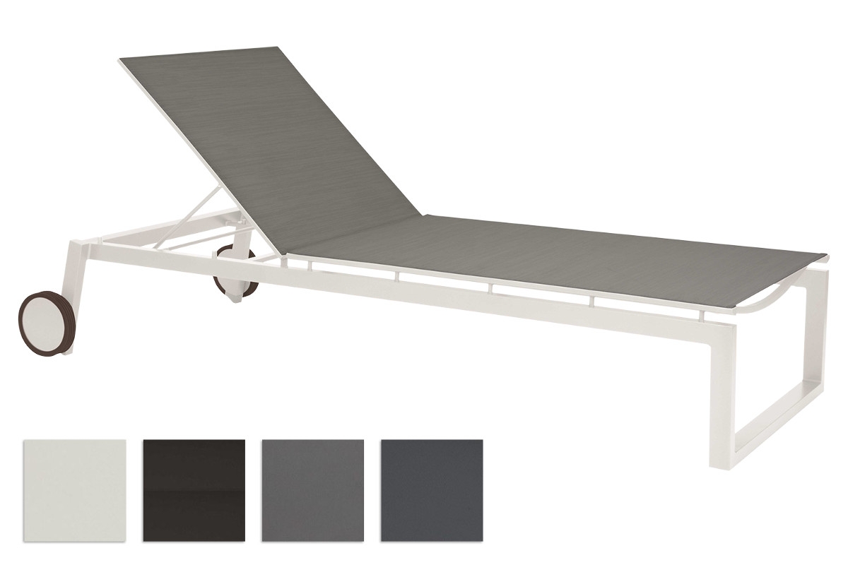 STERN® Rollenliege ROBIN Aluminium stapelbar